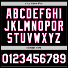 Load image into Gallery viewer, Custom Black White-Pink Authentic Baseball Jersey
