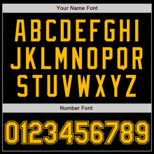 Load image into Gallery viewer, Custom Black Gold Authentic Baseball Jersey
