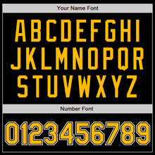 Load image into Gallery viewer, Custom Black Gold-White Authentic Baseball Jersey
