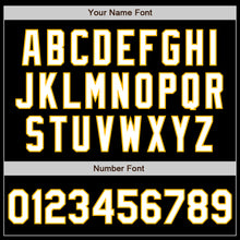 Load image into Gallery viewer, Custom Black White-Gold Authentic Baseball Jersey
