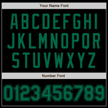 Load image into Gallery viewer, Custom Black Kelly Green Authentic Baseball Jersey
