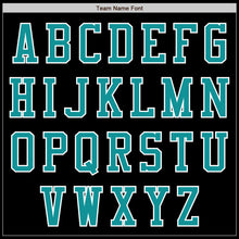 Load image into Gallery viewer, Custom Black Teal-White Authentic Baseball Jersey
