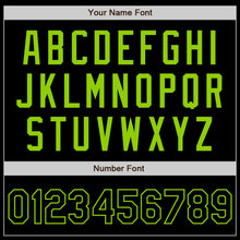 Load image into Gallery viewer, Custom Black Neon Green Authentic Baseball Jersey
