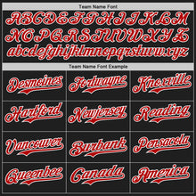 Load image into Gallery viewer, Custom Black Red-White Authentic Baseball Jersey
