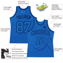 Load image into Gallery viewer, Custom Blue Blue-Navy Authentic Throwback Basketball Jersey
