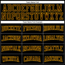 Load image into Gallery viewer, Custom Brown Gold-Black Authentic Football Jersey
