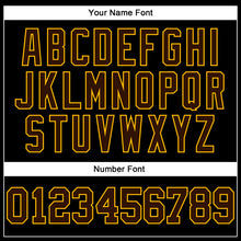 Load image into Gallery viewer, Custom Brown Gold-Black Authentic Football Jersey

