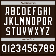 Load image into Gallery viewer, Custom Brown White Authentic Baseball Jersey
