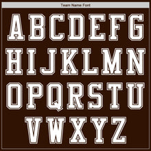 Load image into Gallery viewer, Custom Brown White Authentic Baseball Jersey

