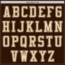 Load image into Gallery viewer, Custom Brown Cream Authentic Baseball Jersey
