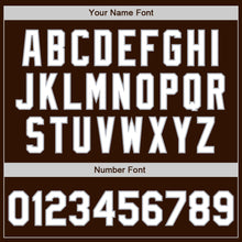Load image into Gallery viewer, Custom Brown White-Gray Authentic Baseball Jersey
