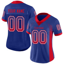 Load image into Gallery viewer, Custom Royal Red-White Drift Fashion Football Jersey
