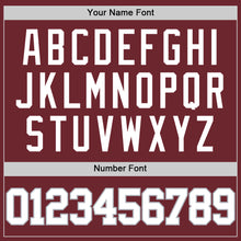 Load image into Gallery viewer, Custom Burgundy White-Gray Authentic Basketball Jersey
