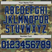 Load image into Gallery viewer, Custom Camo Navy-Light Blue Authentic Salute To Service Basketball Jersey
