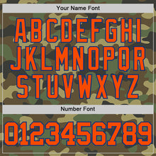 Load image into Gallery viewer, Custom Camo Orange-Royal Authentic Salute To Service Basketball Jersey
