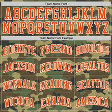 Load image into Gallery viewer, Custom Camo Orange-White Authentic Salute To Service Basketball Jersey
