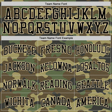 Load image into Gallery viewer, Custom Camo Black-Cream Authentic Salute To Service Basketball Jersey
