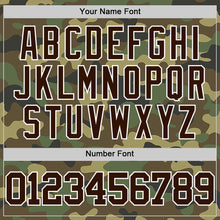 Load image into Gallery viewer, Custom Camo Brown-White Authentic Salute To Service Basketball Jersey
