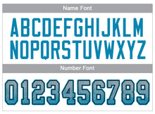 Load image into Gallery viewer, Custom Light Gray Panther Blue-Black Drift Fashion Football Jersey
