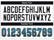 Load image into Gallery viewer, Custom Panther Blue Black-Gray Drift Fashion Football Jersey
