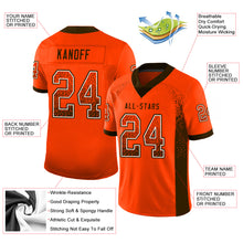 Load image into Gallery viewer, Custom Orange Brown-White Drift Fashion Football Jersey
