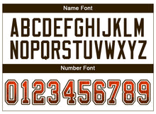 Load image into Gallery viewer, Custom Orange Brown-White Drift Fashion Football Jersey
