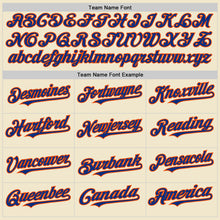 Load image into Gallery viewer, Custom Cream Royal-Orange Mesh Authentic Throwback Baseball Jersey

