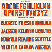 Load image into Gallery viewer, Custom Cream Orange-Royal Mesh Authentic Throwback Baseball Jersey
