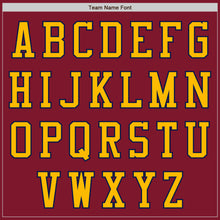 Load image into Gallery viewer, Custom Crimson Navy-Gold Authentic Baseball Jersey
