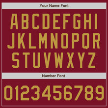 Load image into Gallery viewer, Custom Crimson Old Gold Authentic Baseball Jersey
