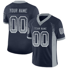 Load image into Gallery viewer, Custom Navy Light Gray-White Drift Fashion Football Jersey
