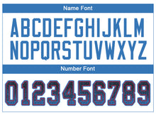 Load image into Gallery viewer, Custom Black Powder Blue-Red Drift Fashion Football Jersey
