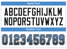 Load image into Gallery viewer, Custom Powder Blue Black-Gray Drift Fashion Football Jersey
