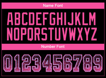 Load image into Gallery viewer, Custom Black Pink-Light Blue Drift Fashion Football Jersey

