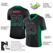 Load image into Gallery viewer, Custom Black Kelly Green-Pink Drift Fashion Football Jersey
