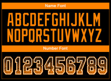 Load image into Gallery viewer, Custom Black Bay Orange-White Drift Fashion Football Jersey

