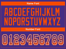 Load image into Gallery viewer, Custom Purple Orange-White Drift Fashion Football Jersey
