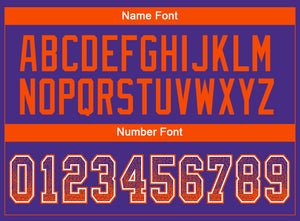 Custom Purple Orange-White Drift Fashion Football Jersey