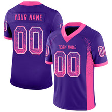 Load image into Gallery viewer, Custom Purple Pink-White Drift Fashion Football Jersey
