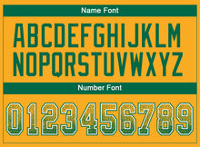 Load image into Gallery viewer, Custom Gold Kelly Green-White Drift Fashion Football Jersey
