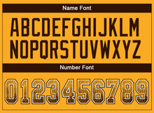 Load image into Gallery viewer, Custom Gold Brown-White Drift Fashion Football Jersey

