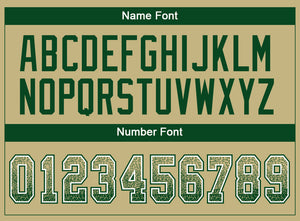 Custom Vegas Gold Green-White Drift Fashion Football Jersey