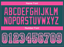 Load image into Gallery viewer, Custom Midnight Green Pink-White Drift Fashion Football Jersey
