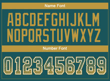 Load image into Gallery viewer, Custom Midnight Green Old Gold-White Drift Fashion Football Jersey

