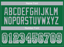 Load image into Gallery viewer, Custom Kelly Green Gray-White Mesh Drift Fashion Football Jersey
