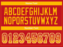 Load image into Gallery viewer, Custom Red Gold-White Drift Fashion Football Jersey
