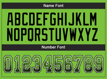 Load image into Gallery viewer, Custom Neon Green Black-White Drift Fashion Football Jersey

