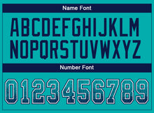 Load image into Gallery viewer, Custom Aqua Navy-White Drift Fashion Football Jersey
