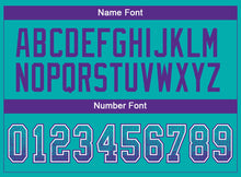 Load image into Gallery viewer, Custom Aqua Purple-White Drift Fashion Football Jersey
