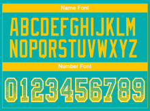 Load image into Gallery viewer, Custom Aqua Yellow-White Drift Fashion Football Jersey
